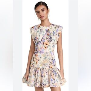 NWT Zimmermann Multicolor Floral Mini Dress